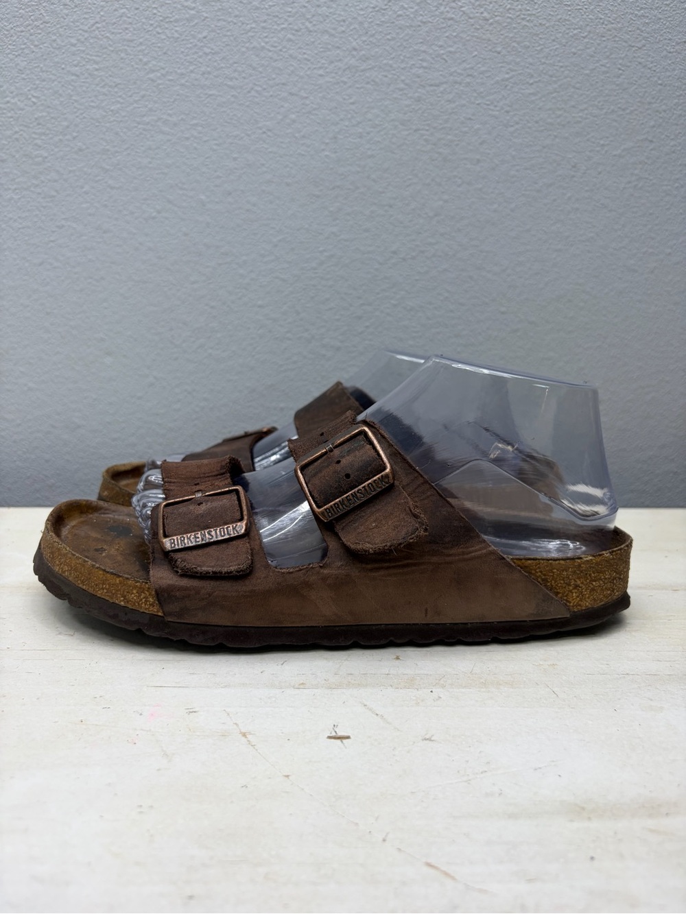 Birkenstock Brown Leather Arizona Sandals Size 40